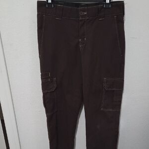 Dickies Dark Brown Cargo Pants for Men